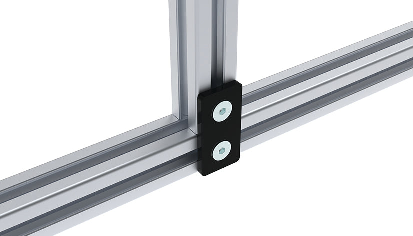 Stahllaschenset 20x40 I5 schwarz