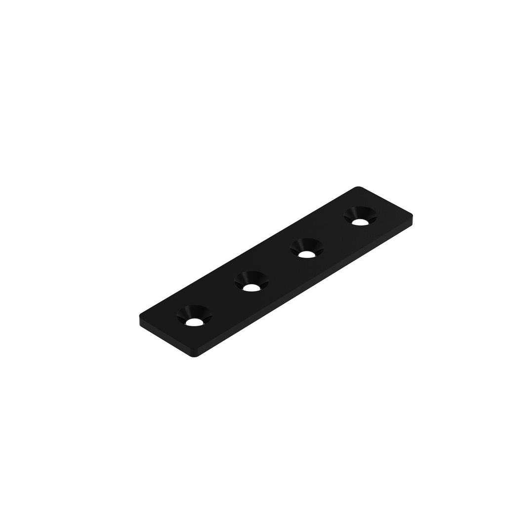 Stahllaschesatz 40x160 I8 schwarz inkl. Befestigungsmaterial