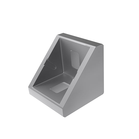 Aluwinkel 30x30 Nut 8B blank inkl.Befestigungsmaterial, Abdeckkappe schwarz