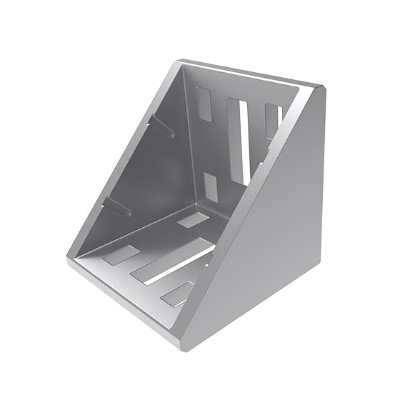 Aluwinkel 60x60 Nut 10B blank inkl.Befestigungsmaterial, Abdeckkappe schwarz