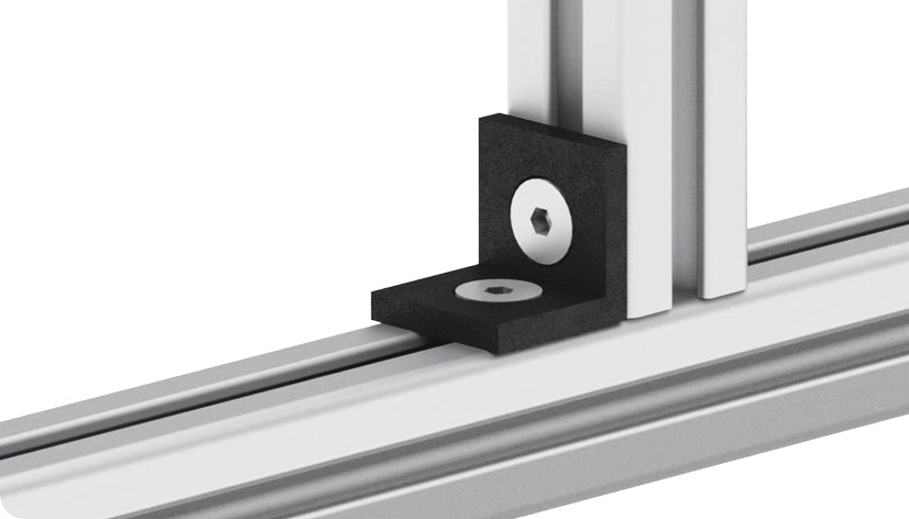 Stahlwinkelset 20x20 I5 schwarz