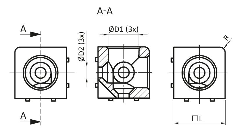 Würfelbinderset 30 B8 3D blank