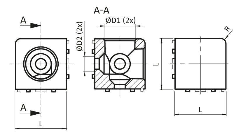 Würfelbinderset  40 B10 2D blank