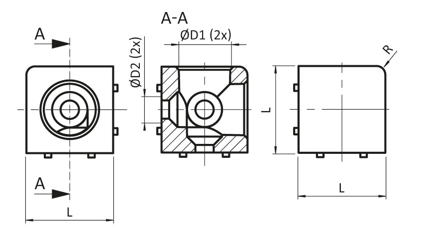 Würfelbinderset  45 B10 2D blank