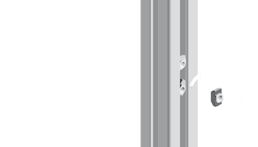 Hammermutter M4 B8 verzinkt